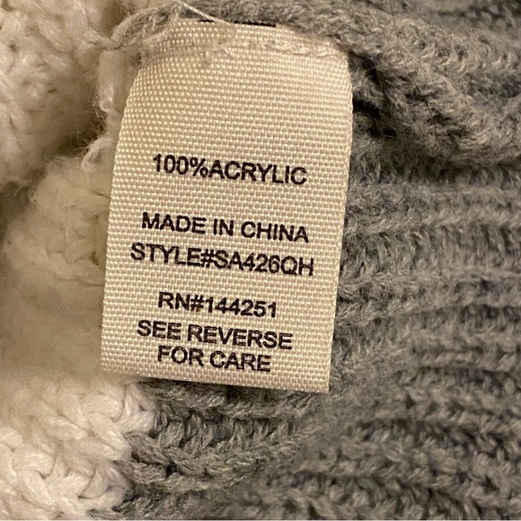 Moon & Madison Women’s Anthropologie Striped Knit Sweater M Cropped Boxy Boho - Picture 6 of 9